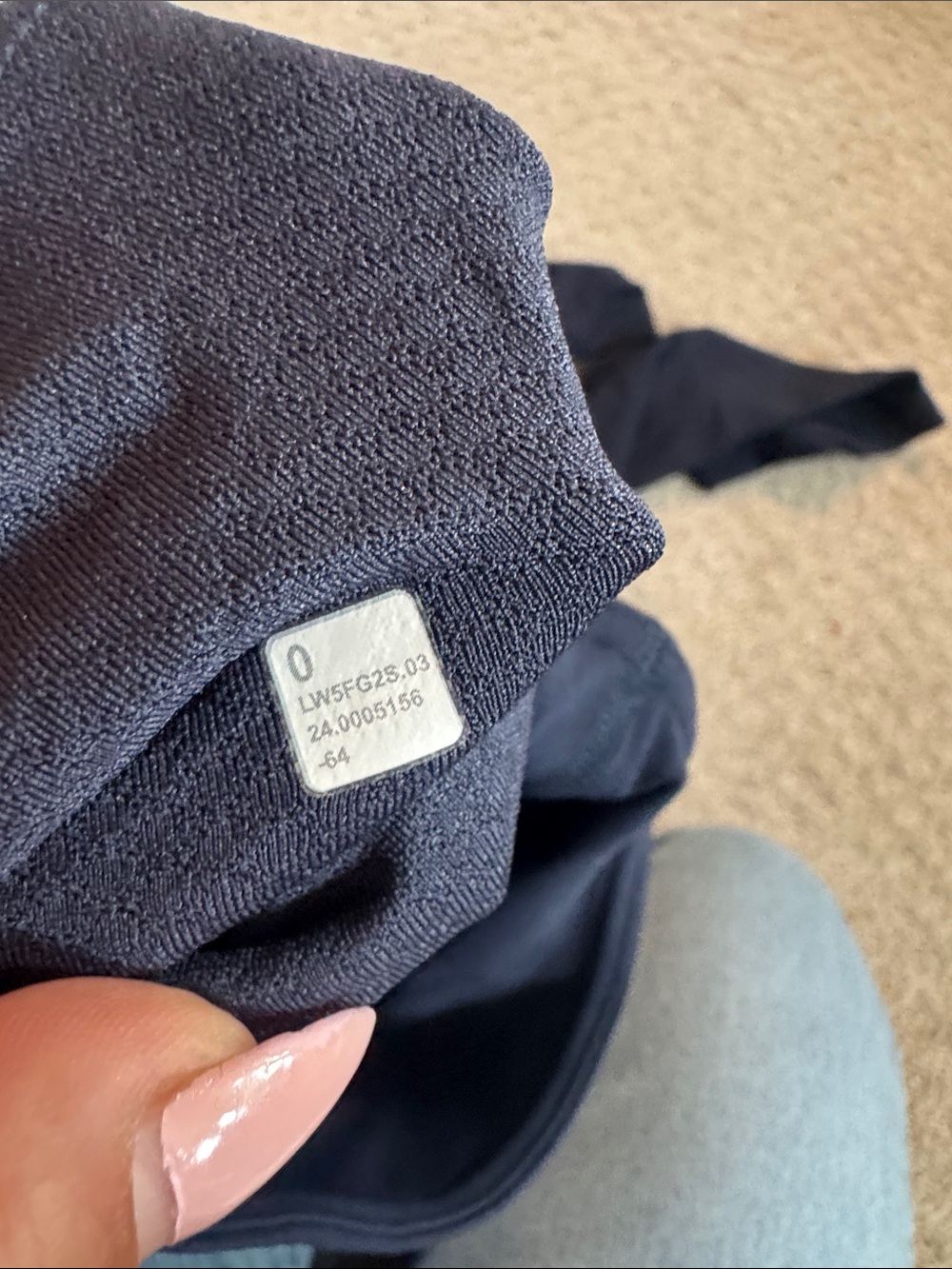lululemon athletica Navy Leggings with Interior Tag - Picture 4 of 6
